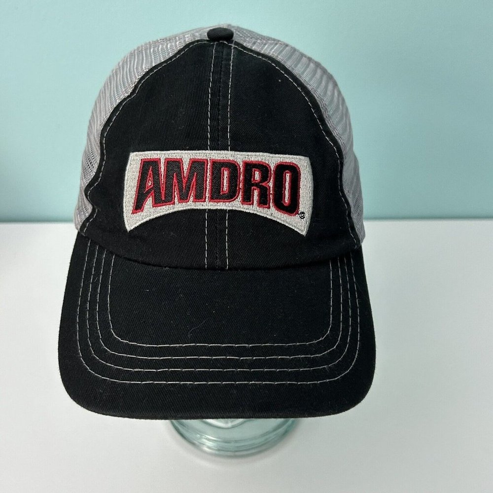 AMDRO Baseball Hat Trucker Style Black Gray SnapBack Baseball Cap Dad Hat